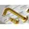 Kingston Brass KS8127DL Concord 2-Handle Wall Mount Bathroom Faucet, Brushed Brass KS8127DL - alternate 4
